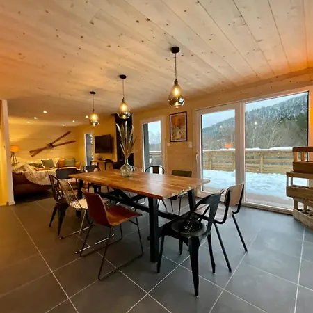 Chalet 2 Marmottes Bain Nordique Gerbepal