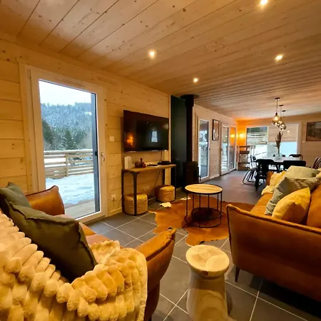 Chalet 2 Marmottes Bain Nordique Gerbepal